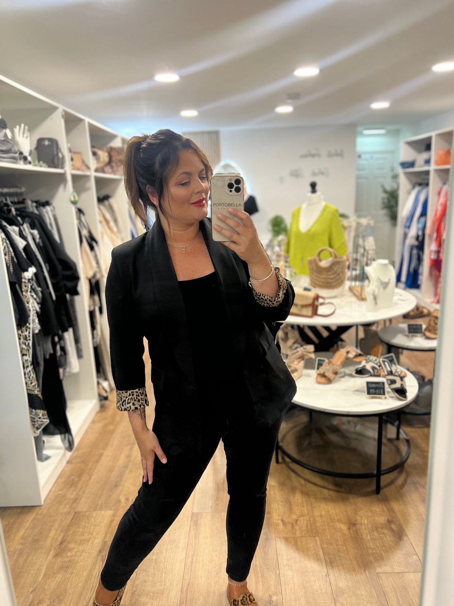LEOPARD BLAZER