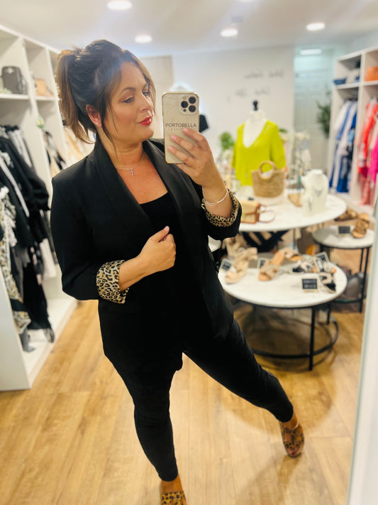 LEOPARD BLAZER
